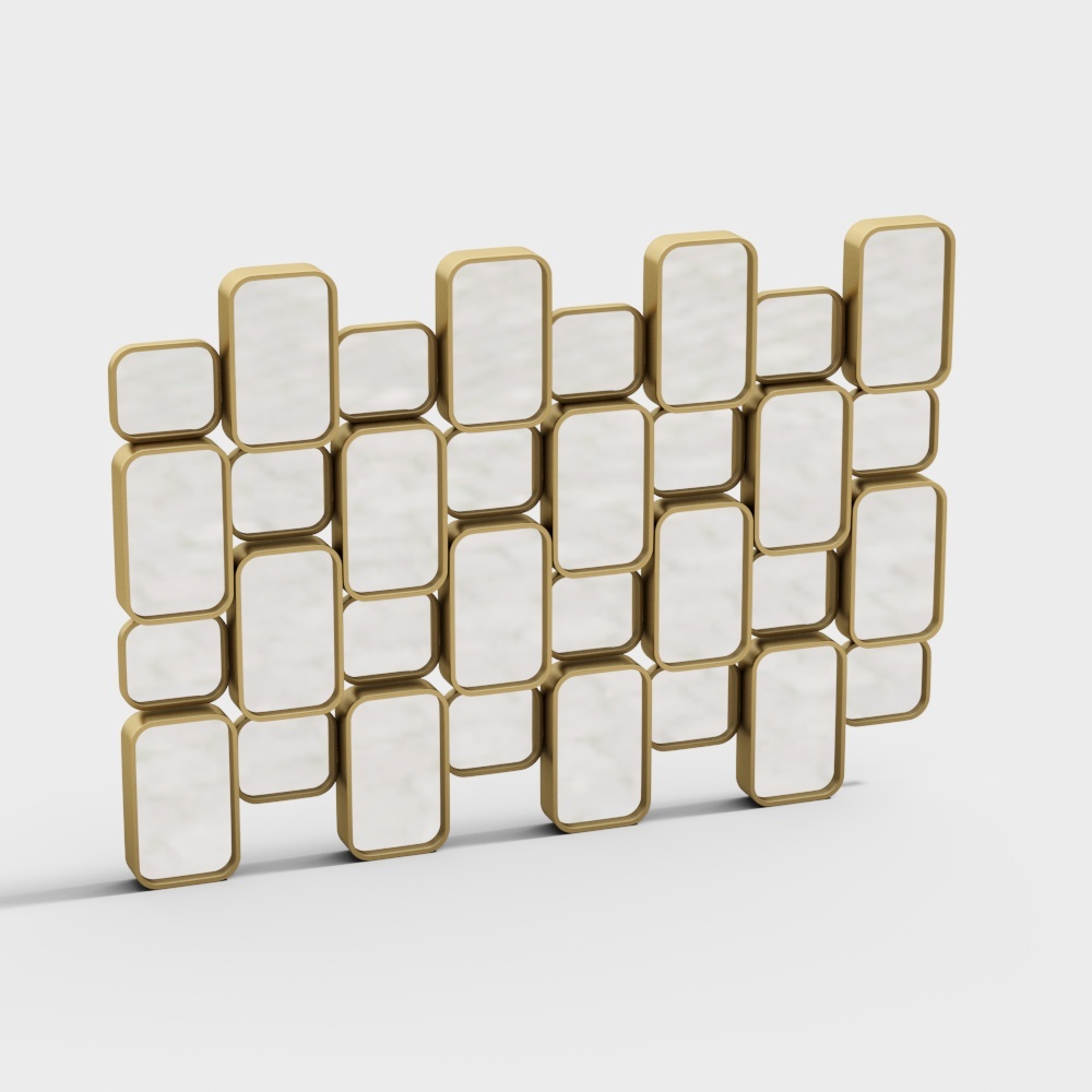 Specchi decorativi moderni combinati non sono uniformi