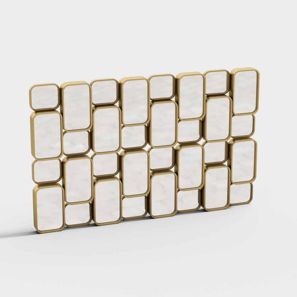 Specchio Decorativo Piatto Combinato Moderno