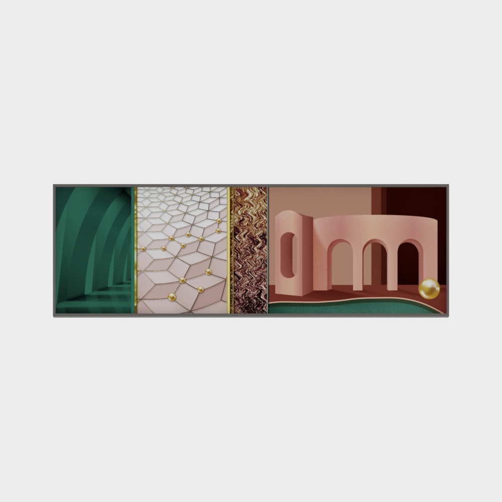 Dragonsmiths - Nordic minimalist light decoration painting - bedroom decoration painting