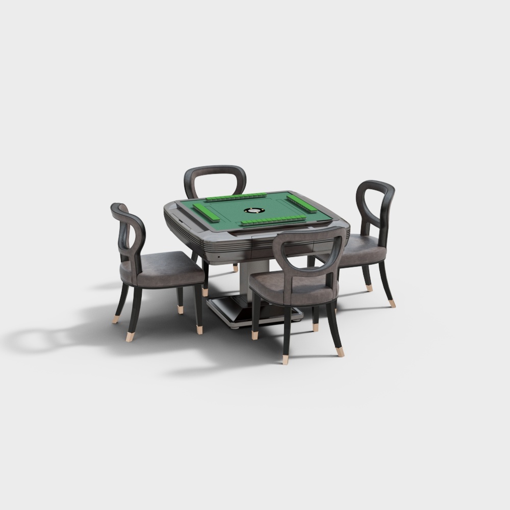 Jane European automatic mahjong table hollowed back