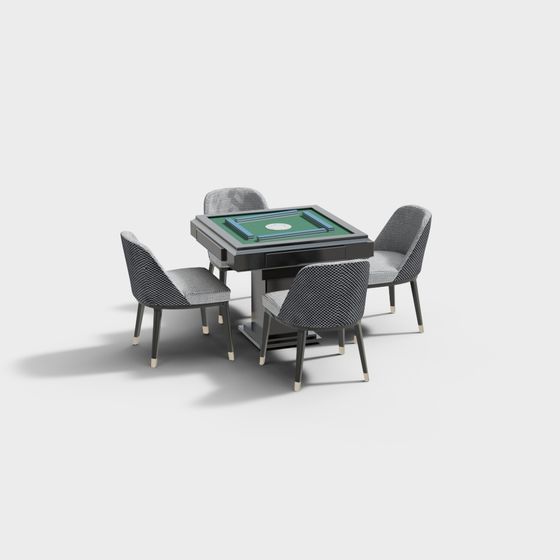 Elegant Mahjong Table 3D model for Modern Designs