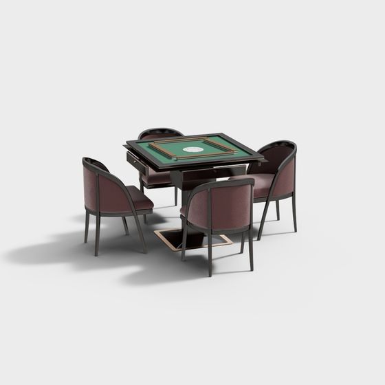 Modern Automatic Mahjong Table 3D Model