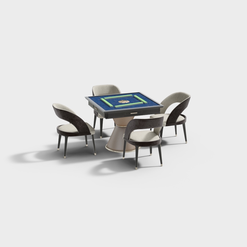 Stylish Mahjong Table 3D model for Creative Projects