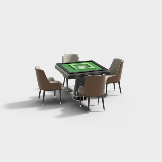 Elegant Mahjong Table 3D model for Modern Spaces