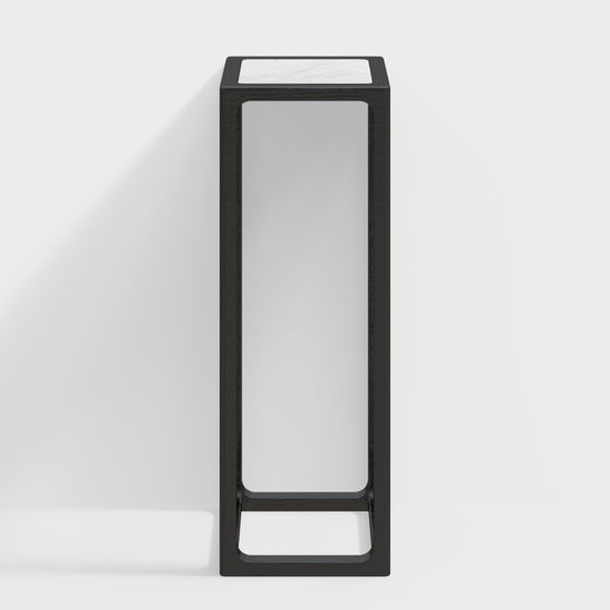 Stylish Mirror Side Table 3D model for Creative Spaces