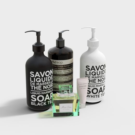 Elegant Minimalist Bottle 3D Model Series