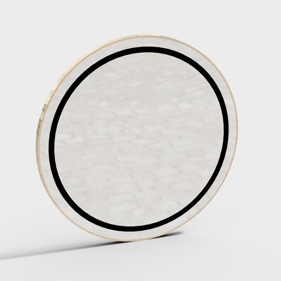 Elegant Ring Marble Tray 3D model