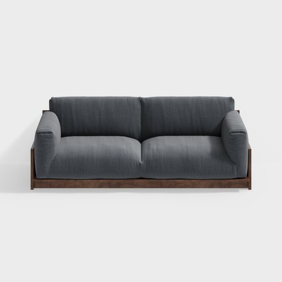 Elegant Minimalist Sofa 3D model