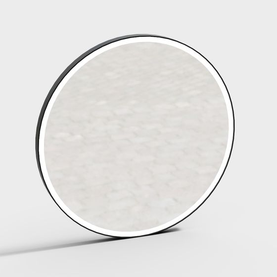 Modern Circular Mirror 3D model for Interior Design