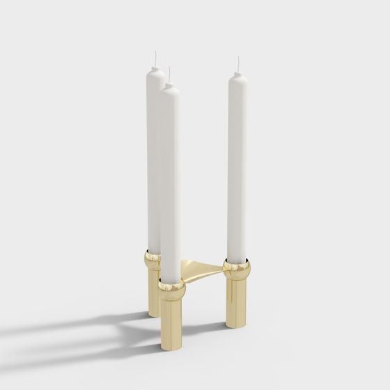 Elegant Candleholder 3D model Design