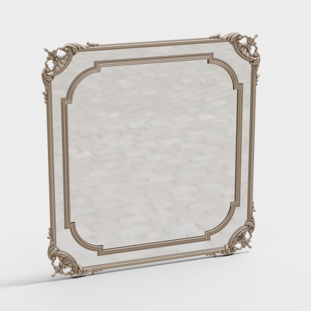 Specchio Decorativo Laterale in Metallo Jane O