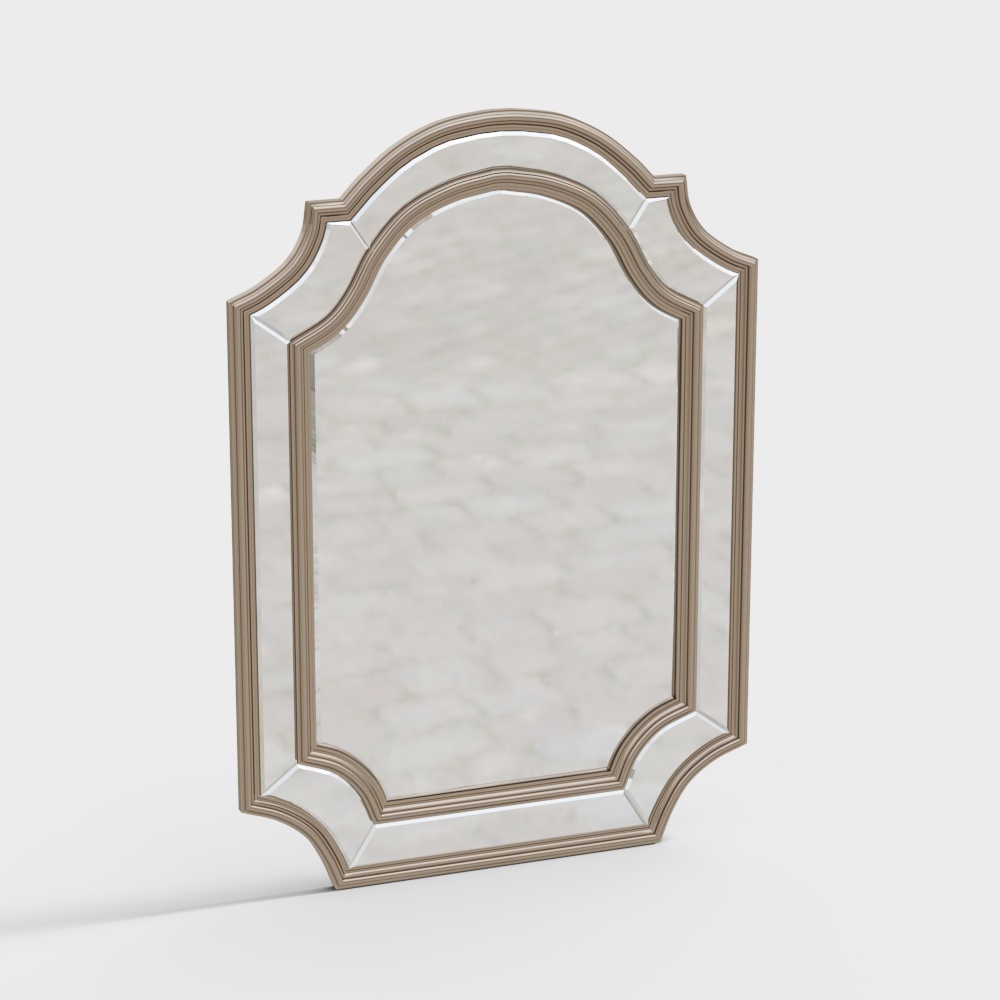 Specchio Decorativo Rotondo Americano