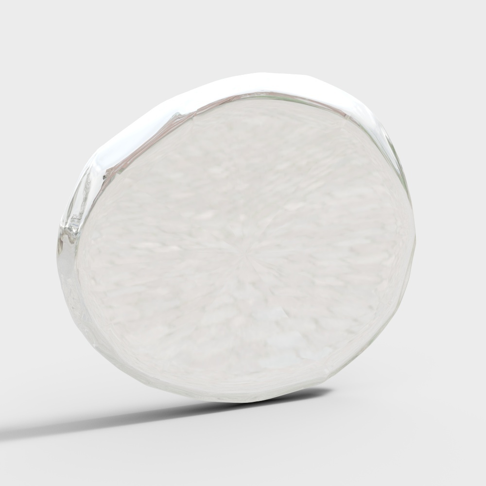 Ice Crystal Disc 3D Model – Realistic Ice Texture