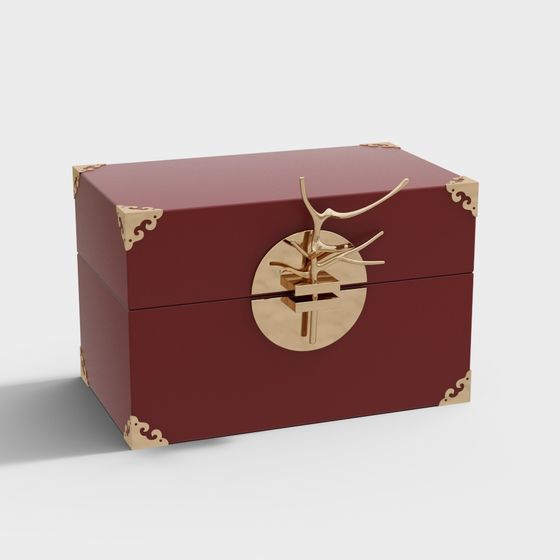 Vintage Elegant Storage Box 3D Model