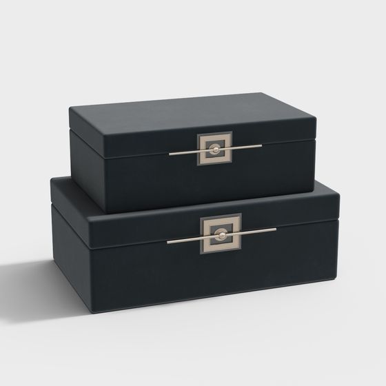 青色の装飾ボックス