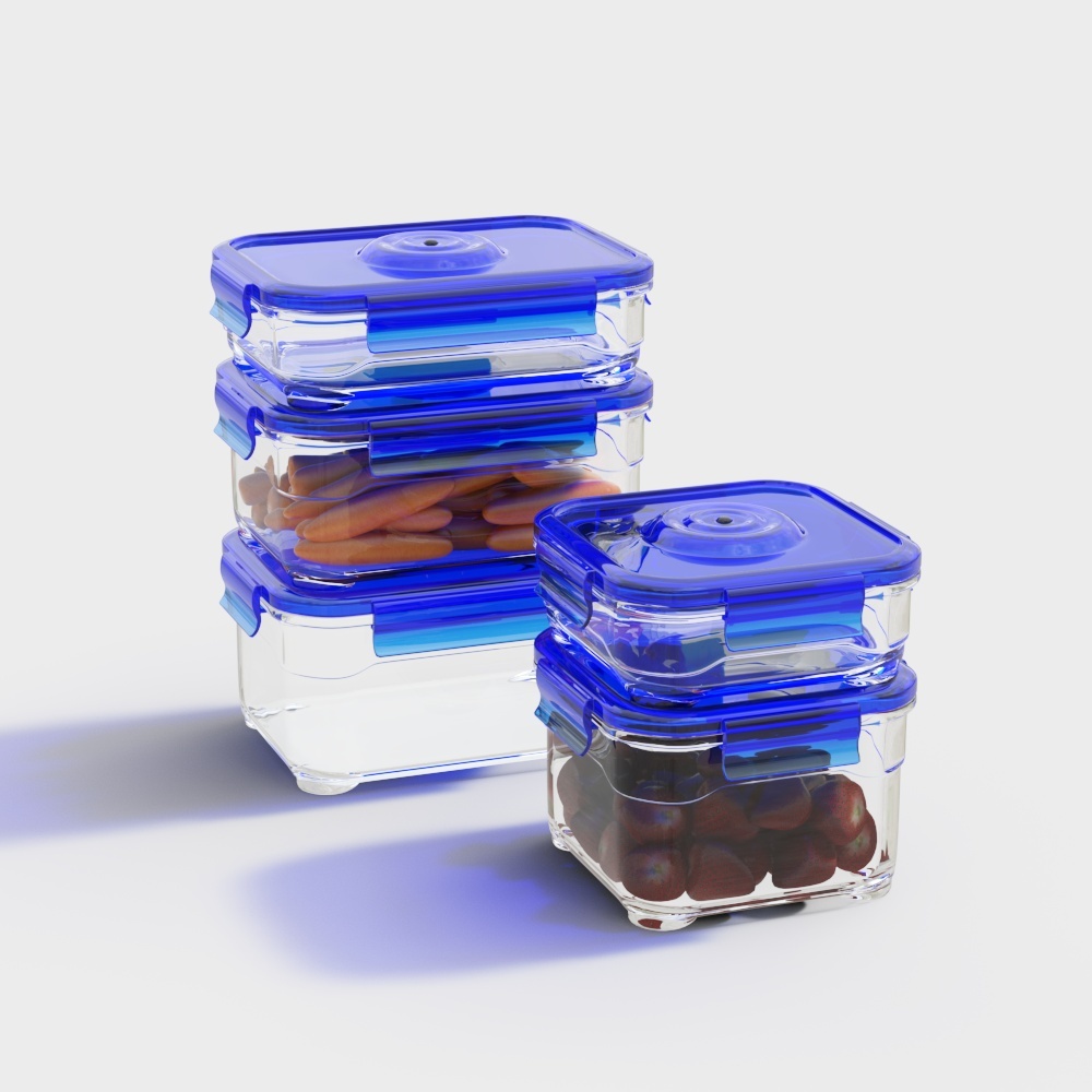 Stacking Food Containers 3D model