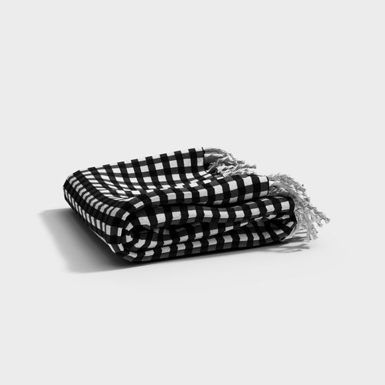 Gingham Throw 3D model