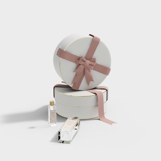 Elegant Low-Poly Gift Box 3D model