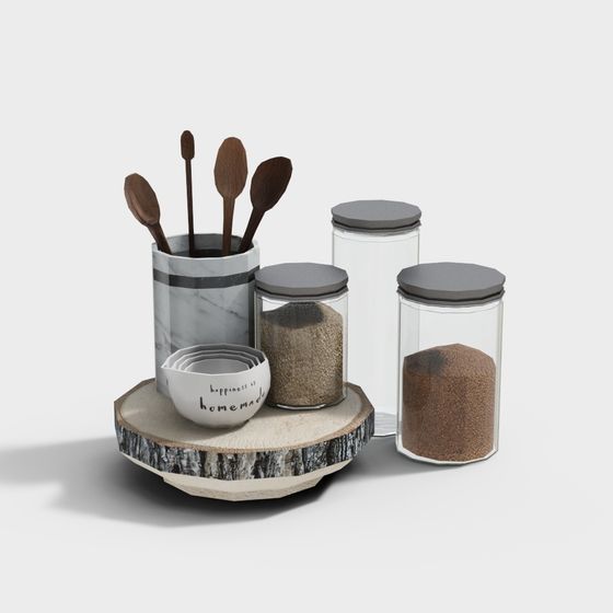 Kitchen Storage Set 3D model