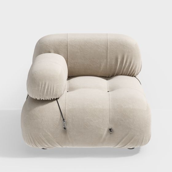 Low-Poly Stylish Sofa 3D Model