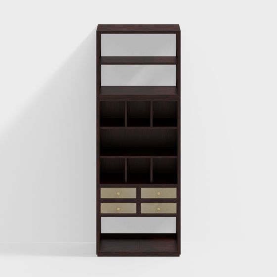 Urban Elegance Bookshelf 3D model