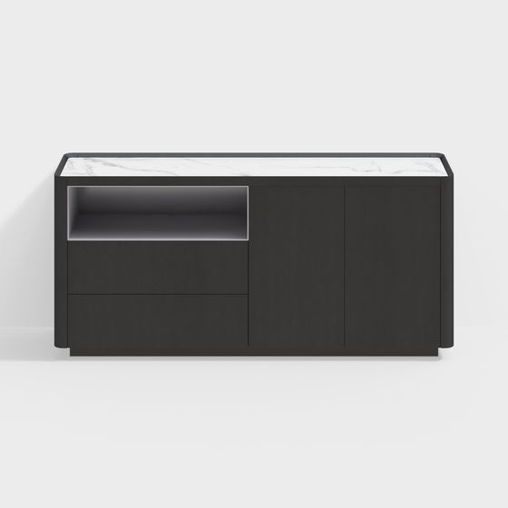 Urban Living Room Cabinet 3D model