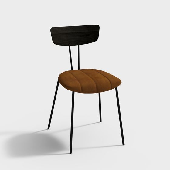 Chic Vintage-Style 3D Chair Model for Creative Projects