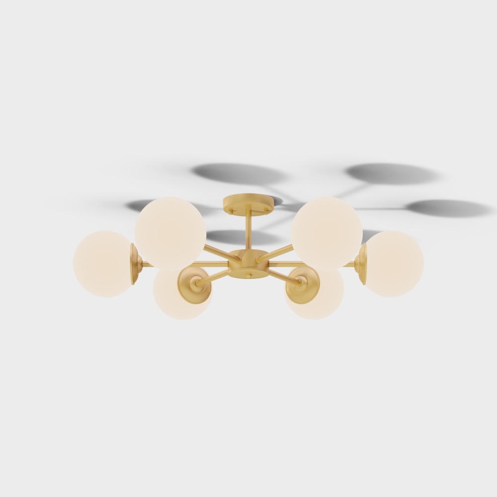 レックス ライティング全銅軽量北欧分子シャンデリア