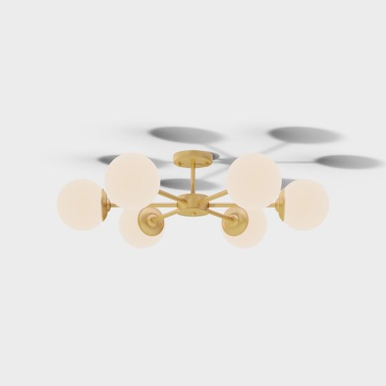 レックス ライティング全銅軽量北欧分子シャンデリア