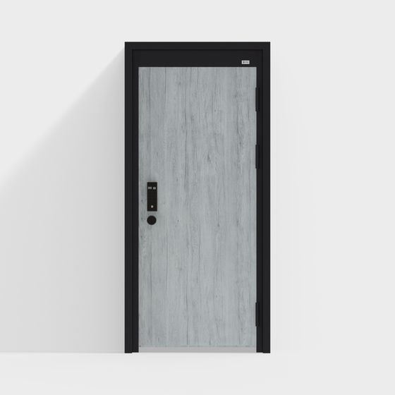 Sleek Minimalist 3D Door Model for Creative Projects