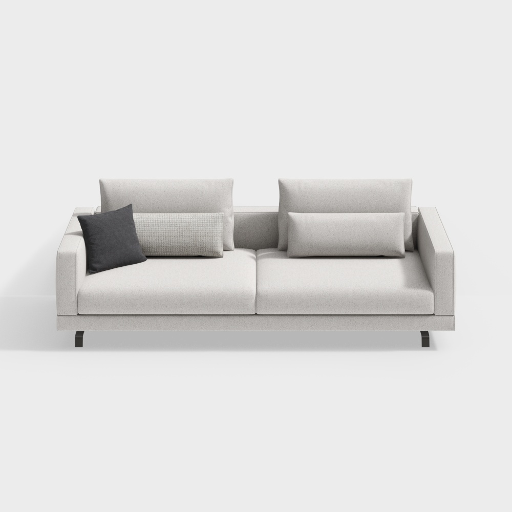 Zhida Home-Zhida Home-Modern minimalist fabric sofa living room four-person MSE2121-1-D4