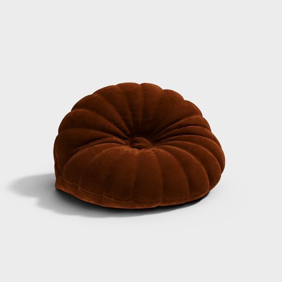 Cozy Velvet Ottoman 3D model