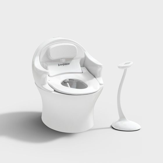 Smart Toilet Chair 3D model for Modern Spaces