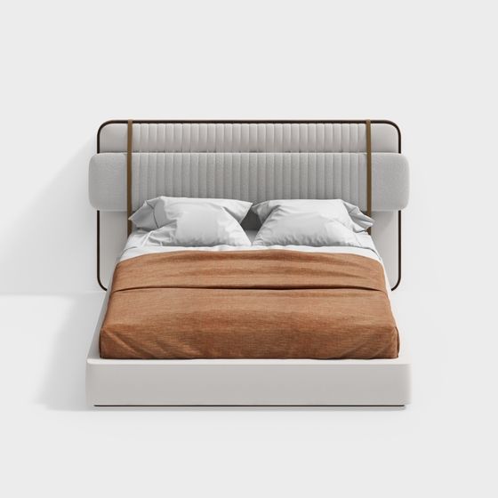 Urban Comfort 3D model - Elegant Bed for Modern Homes