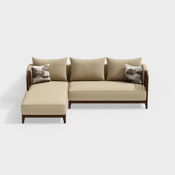 Urban Comfort 3D model Sofa for Stylish Spaces