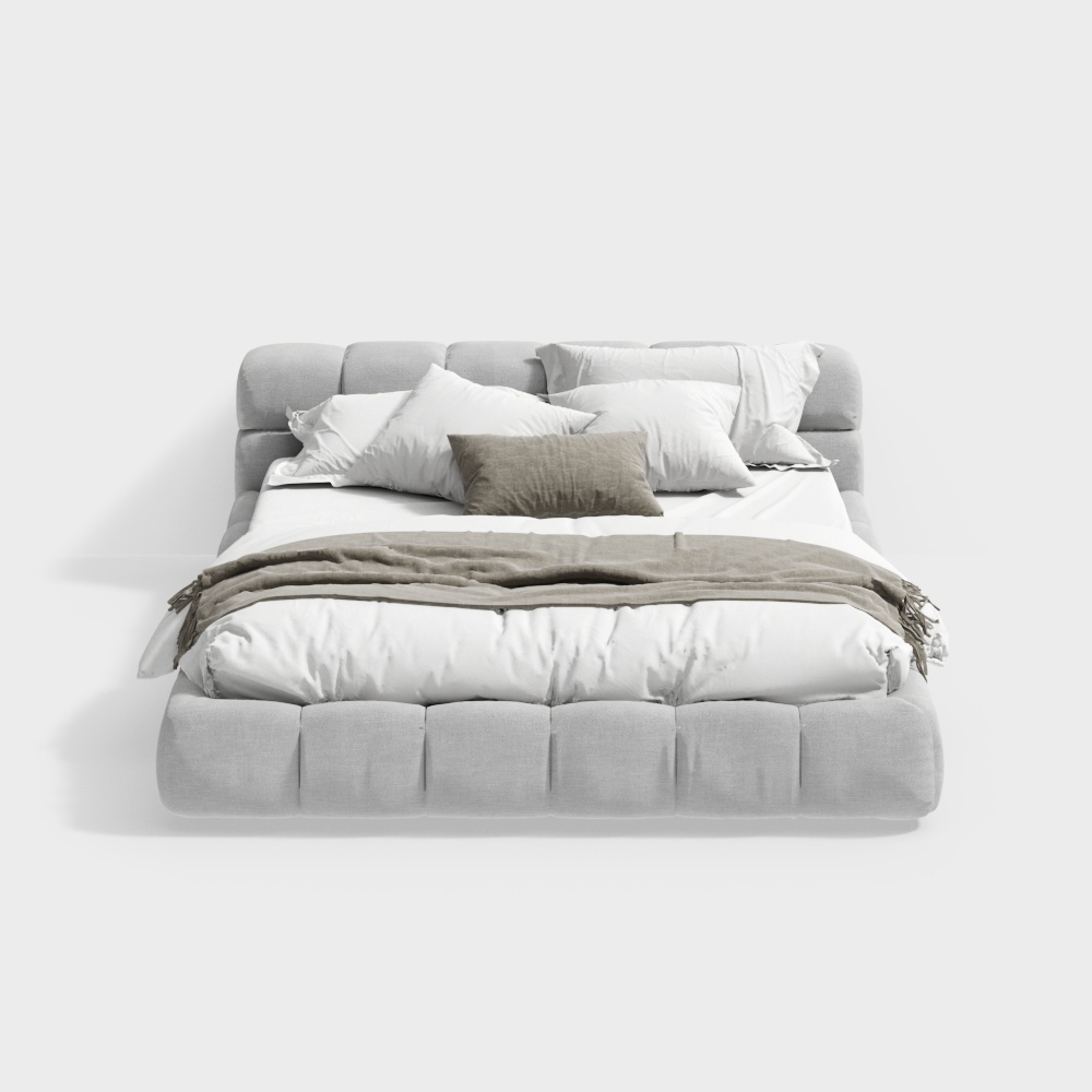 Cozy Retreat 3D model bed for Modern Interiors