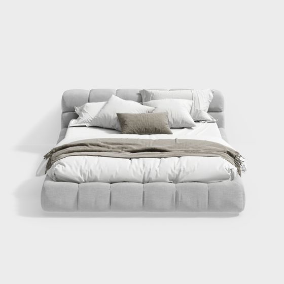 Cozy Retreat 3D model bed for Modern Interiors
