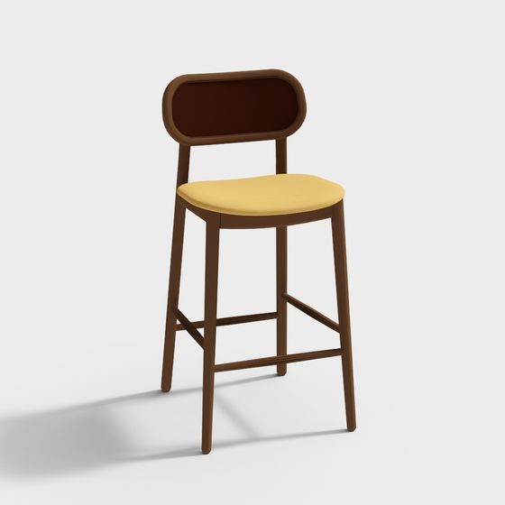 Modern Vintage Bar Stool 3D model