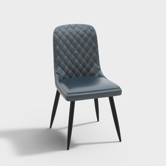 Elegant Low-Polygon 3D Chair Model for Modern Spaces