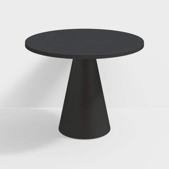 Sleek Conical Table 3D model for Modern Interiors
