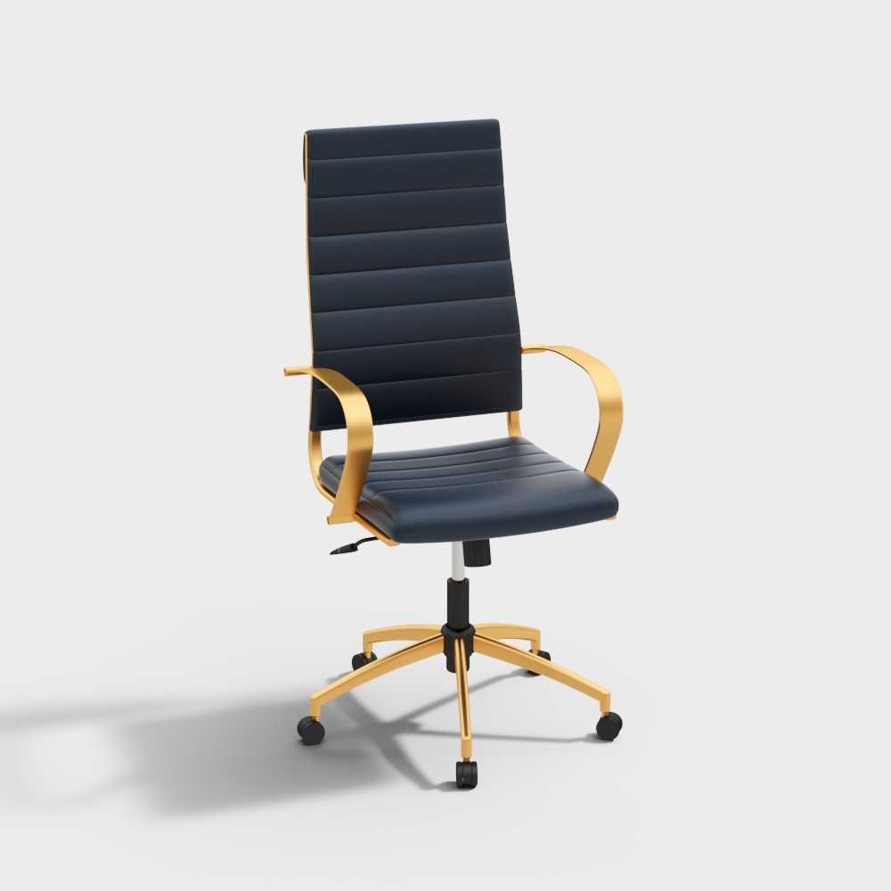 4020 Office Chair - Blue Gold
