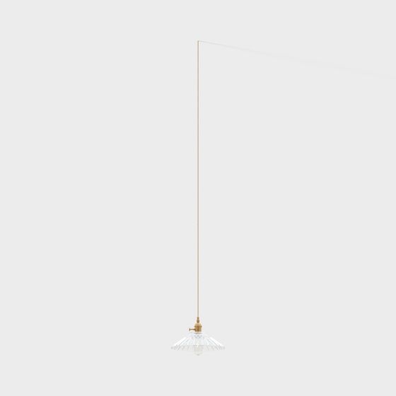 Stylish Modern Pendant Light 3D model