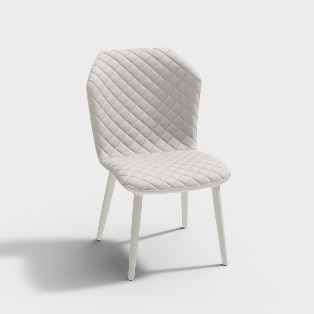 Rock Rock Modern Light Luxury Restaurant Microfiber Leather Dining Chair [Rock Rock - Light Luxury]