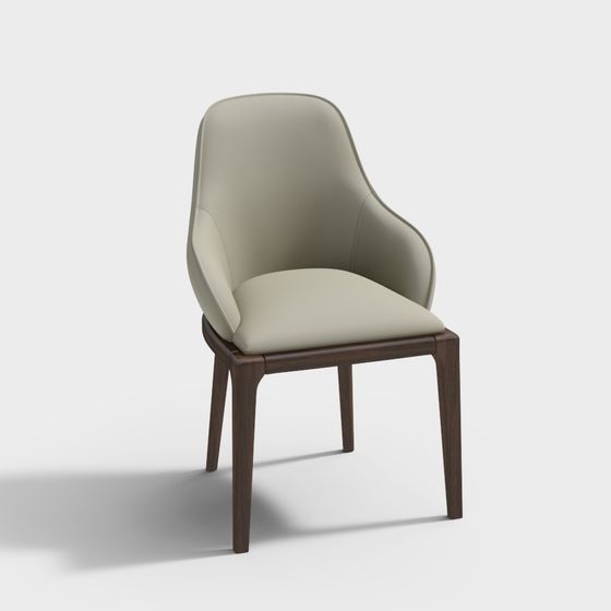 Elegant Minimalist Chair 3D model