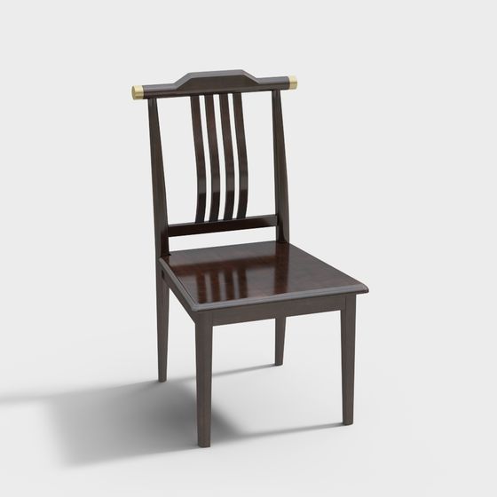 Chic Vintage Chair 3D model for Modern Spaces