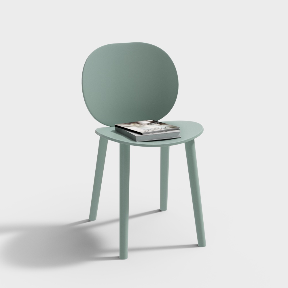 Curved Chair 3D model for Modern Spaces