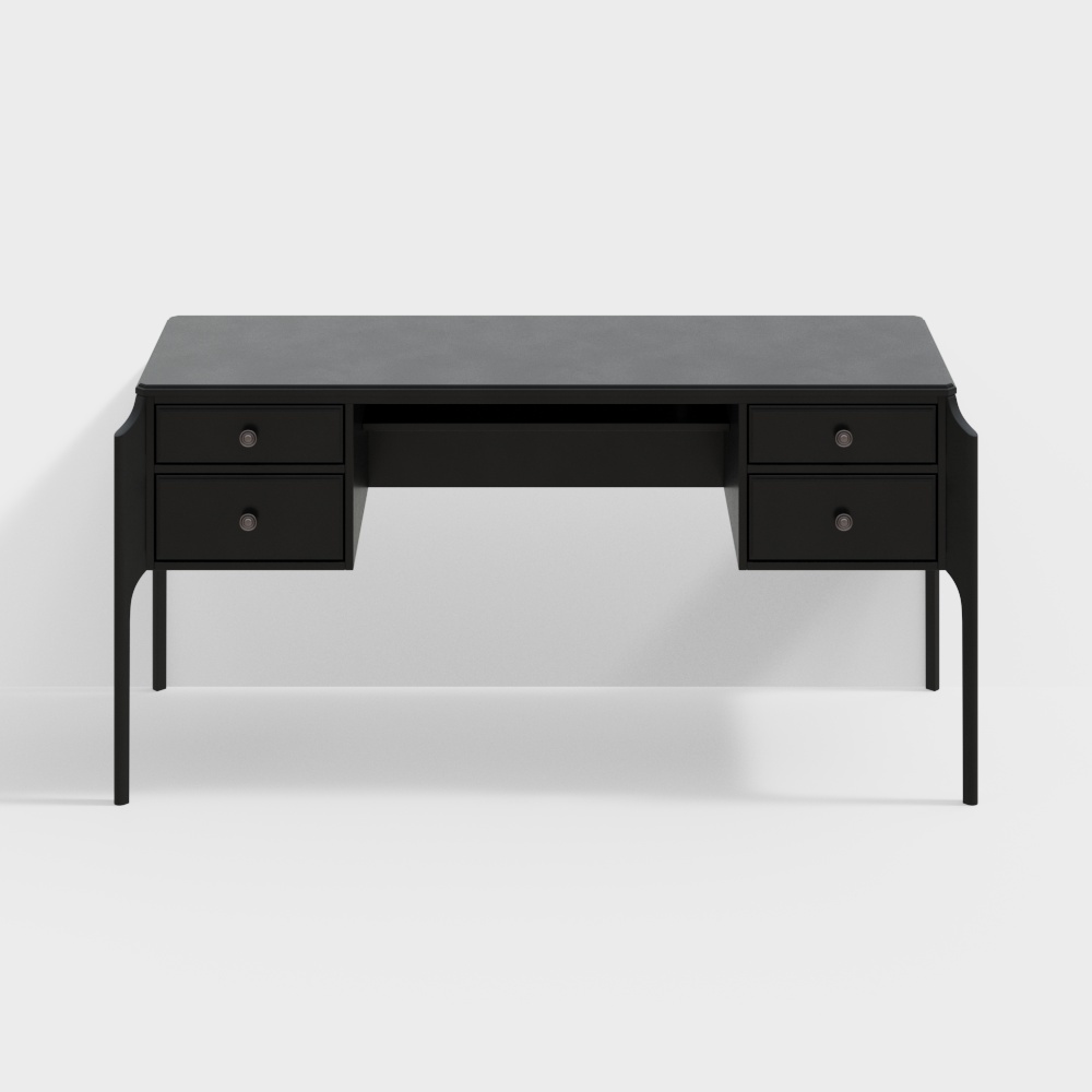 Escritorio negro moderno