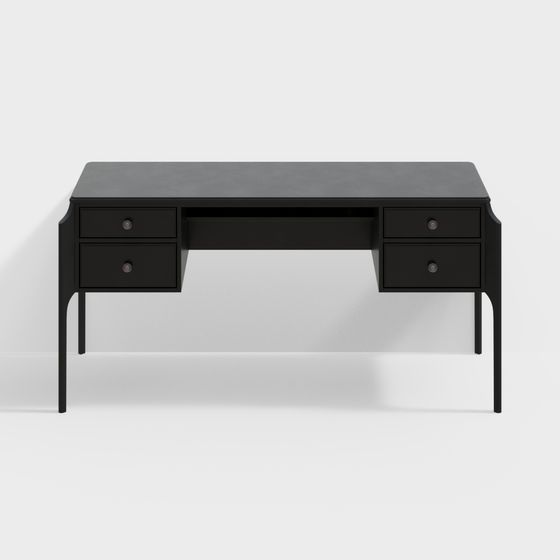 Escritorio negro moderno