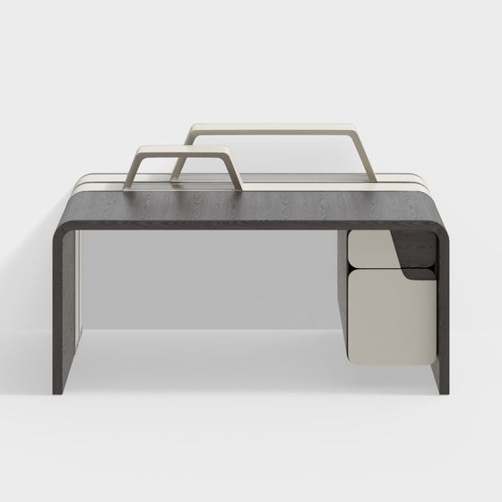 Modern Minimalist Office Desk 3D model