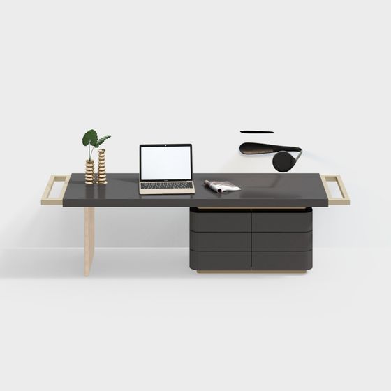 Urban Desk 3D model for Modern Workspace